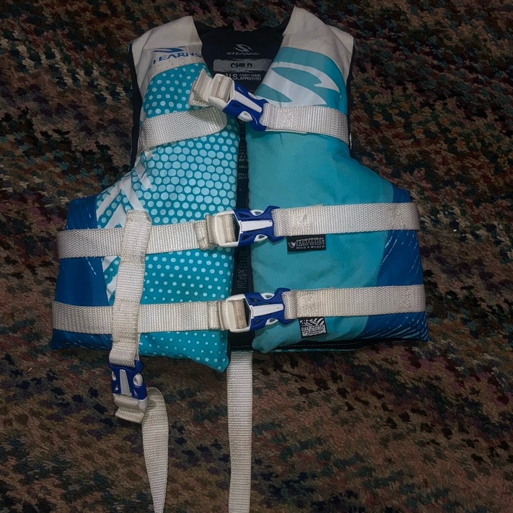 Sears Blue and White Child's Ski Vest